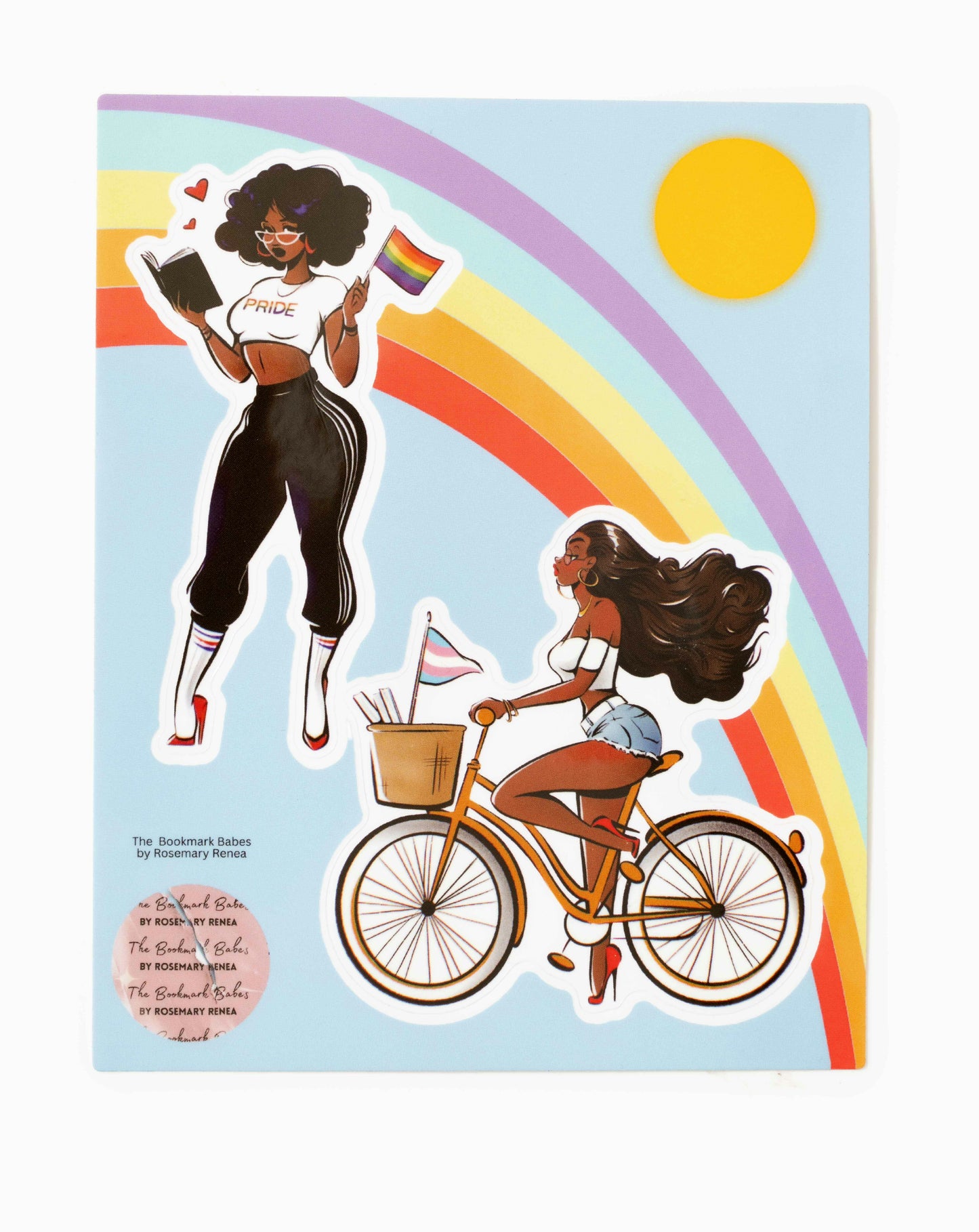 Pride Bookmark Babe: Kindle Edition Sticker Collection