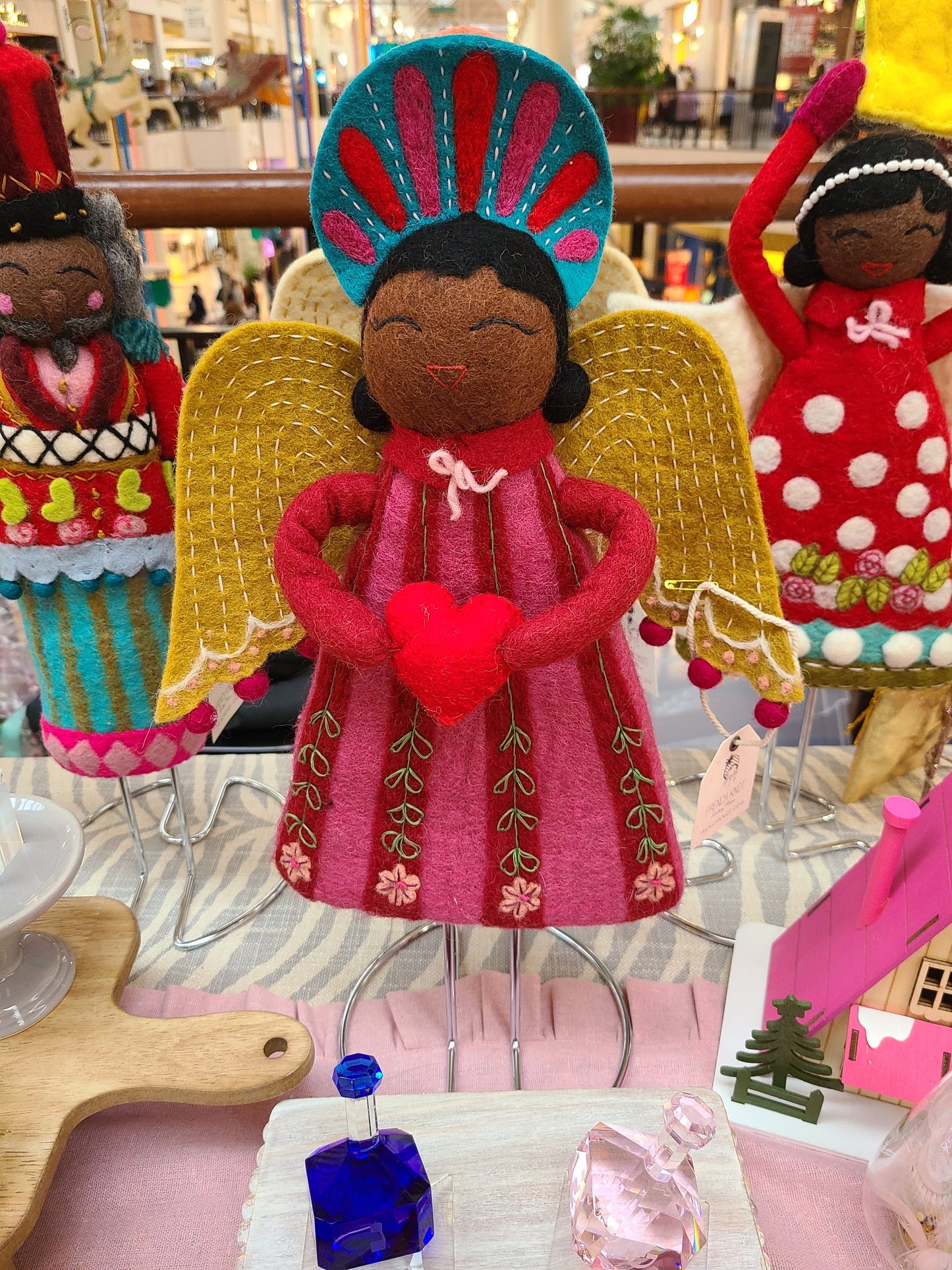 Artisan African American nutcracker decor for tree or mantel