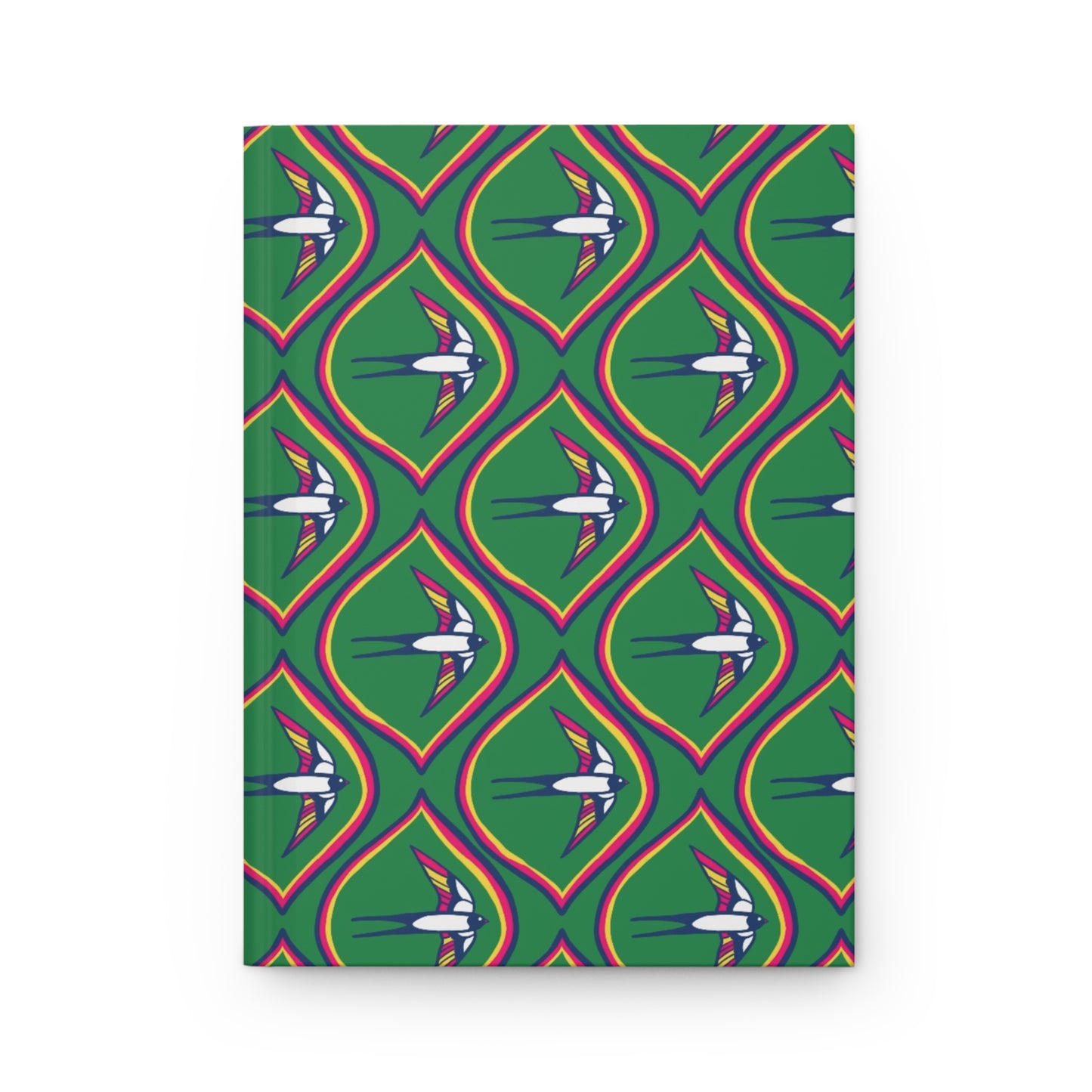 Fly High: Green Ankara Bird Print Journal