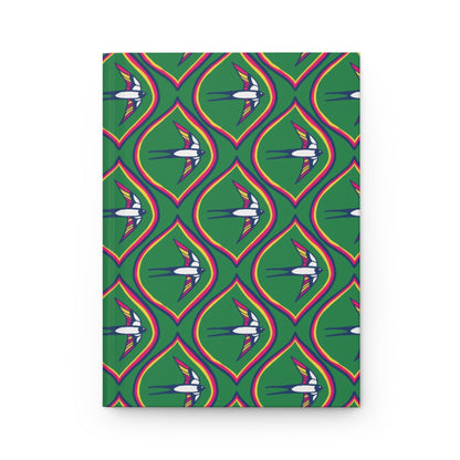 Fly High: Green Ankara Bird Print Journal