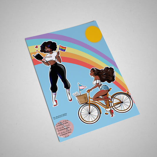 Pride Bookmark Babe: Kindle Edition Sticker Collection