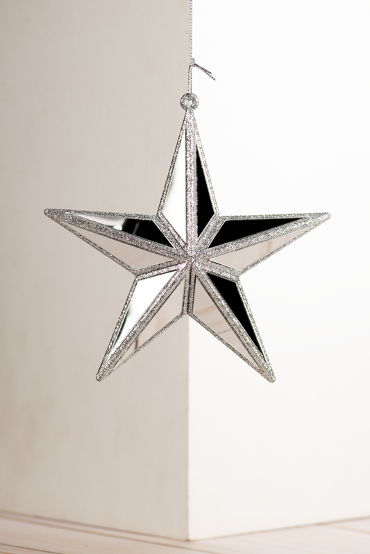 Sliver Mirror Star Ornament