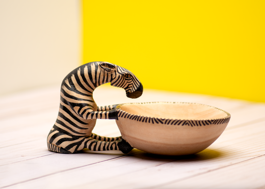 Drinking Zebra Bowl